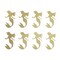 Glitter Mermaid Stickers Party Decorations and Envelope Seals, 2" 40 pack Gold Glitter